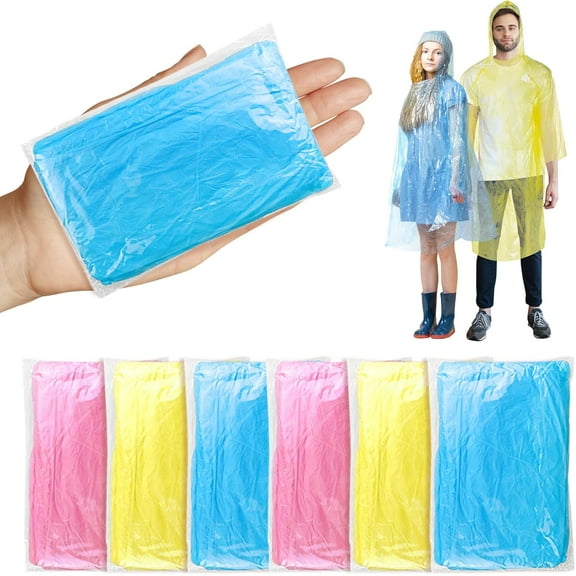 30 Pcs Disposable Rain Ponchos for Women Bulk,Emergency Ponchos Rain Adult for Men Women Kids Travelling Camping Hiking