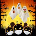 thumbnail image 3 of Decoraciones de muñecas de tela de Halloween, juego de 3 minifantasmas colgantes de Halloween, decoración de dedos para fiesta de Halloween, decoración de muñeca fantasma, para jardín, patio y decorac, 3 of 5