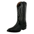 thumbnail image 1 of Ferrini Western Boots Mens Round Toe Embroidered Lizard Black 13611-04, 1 of 7
