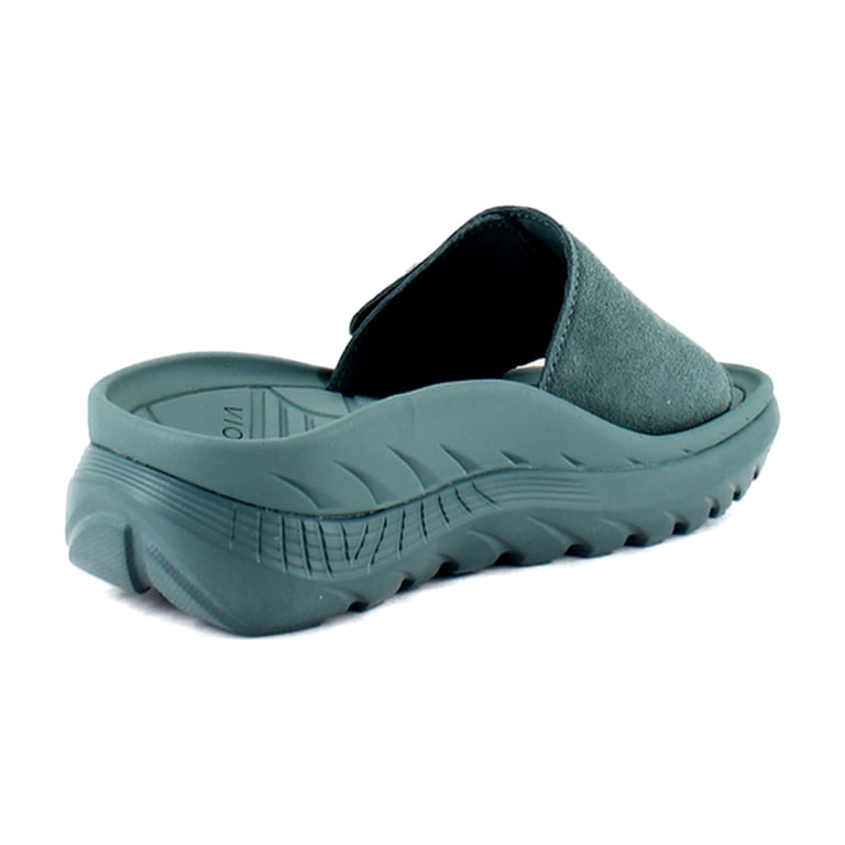Vionic Rejuvenate Women's Sandals Pacific Haze Blue Suede Size 14