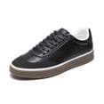 thumbnail image 1 of Zapatillas casuales para hombre Bruno Marc cómodas negras talla 9, 1 of 7