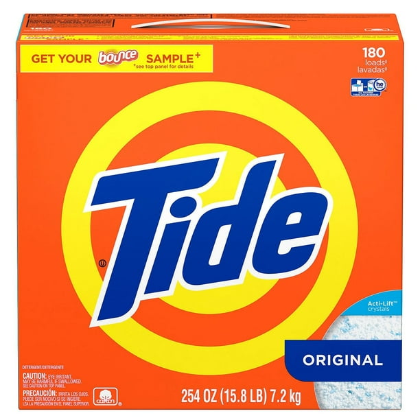 Product of Tide HE Ultra Powder Laundry Detergent (254 oz, 180 loads) Laundry Detergents [Bulk