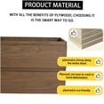 thumbnail image 3 of 30" Floating Bathroom Vanity Cabinet, Brown Oak Plywood Storage with Soft Closing Drawers, 3 of 10
