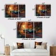 thumbnail image 4 of Designart "Drives through the Forest with a Mustang II" Muscle Car Wall Art Prints Set, 4 of 5