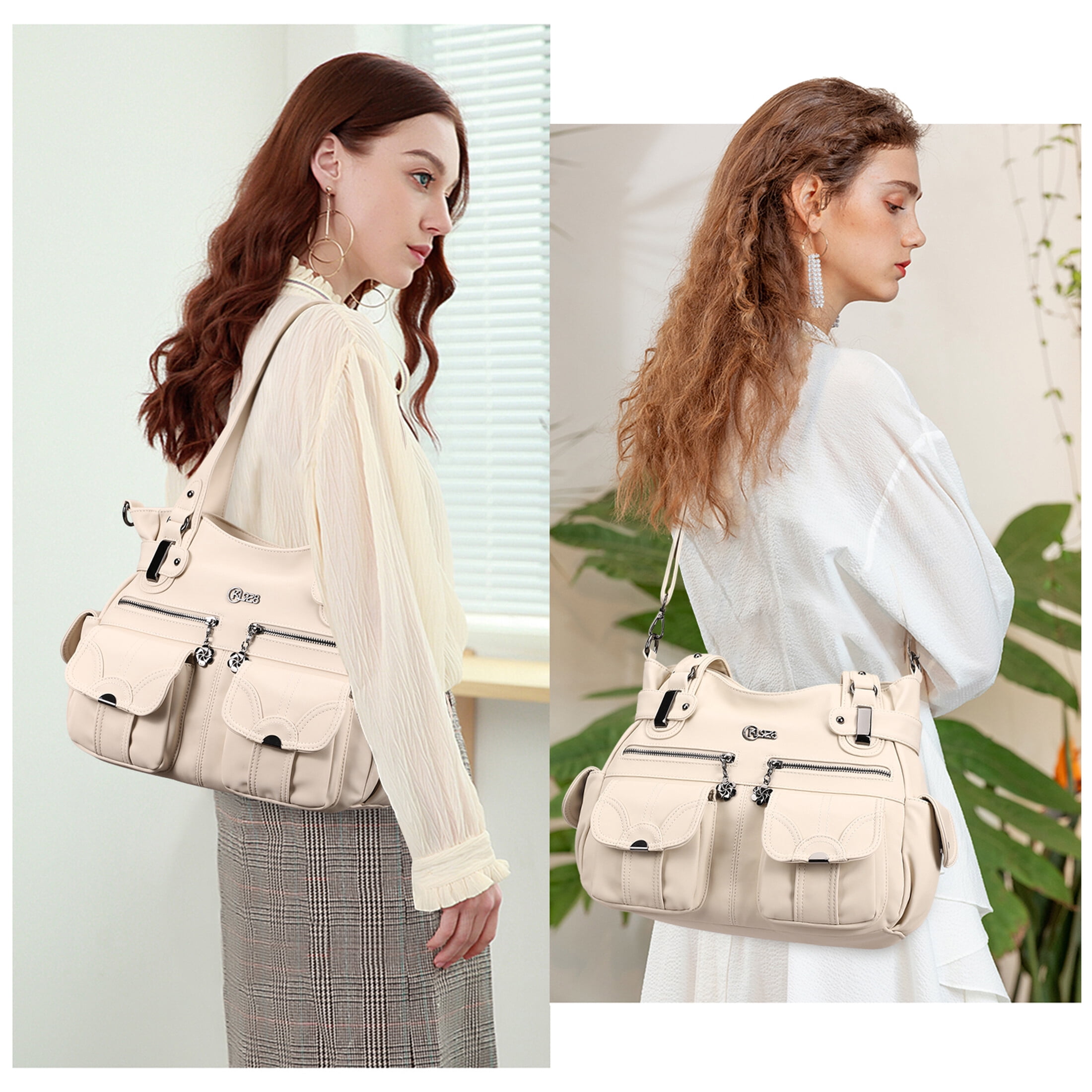 multi pocket handbag