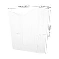 thumbnail image 2 of HOMEMAXS Transparent Wall Mount Magazine Shelf Clear Acrylic Document Holder Display Office Organizer Literature Catalog Rack for Home or Office Brochure Holder Stand, 2 of 8