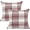 Red, variant on Set of 2 Retro Farmhouse Outdoor/Indoor Buffalo Tartan Chequer Stripe Plaid Cotton Linen Decorative Throw Pillow Case Cushion Cover Pillowcase for Sofa Chair,Blue,20x20inch
