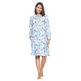 thumbnail image 2 of Casual Nights Women's Printed Zipper Front Micro Fleece Robe Duster, 2 of 2