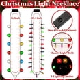 thumbnail image 5 of OUSITAID Light Up Christmas Necklace Bulk For Adults  Christmas Light Necklace  3 Modes Glow Xmas Necklace Accessories For Ugly Sweater Party And Holiday Favors, 5 of 5
