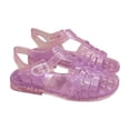 thumbnail image 4 of Xfvqtps Girls Sparkling Jelly Shoes Beach Sandals Open Toe Summer Waterproof Princess Gladiator Shoes, 4 of 9