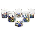 thumbnail image 1 of NOVICA 252662 Vidrio reciclado soplado, 10,4 cm H x 8,1 cm, Multicolor, 1 of 8