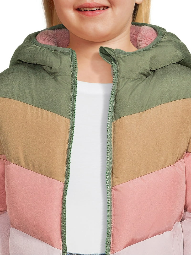 Swiss Tech Baby Toddler Girls Winter Puffer Jacket with Hood