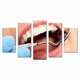 thumbnail image 1 of Juego de Cuadros Decorativos, Revisión Dental Profesional, Estilo Cuidado Preventivo, 5 Piezas, Ideal para Clínicas y Consultorios Dentales, 150x80cm, 1 of 5