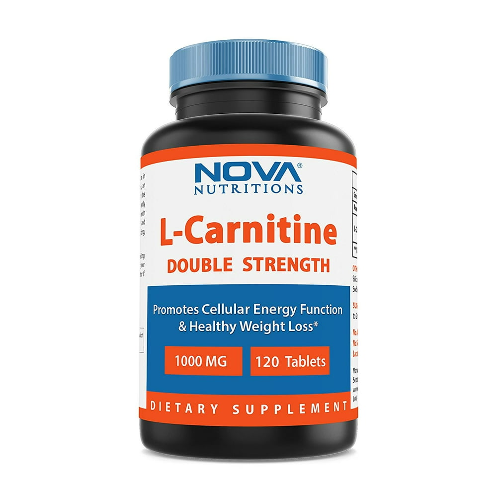 Nova Nutritions LCarnitine 1000 mg Tablets, 120 Ct