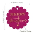 thumbnail image 6 of Inkdotpot Real Gold Foil Merry Christmas Tags Favor Hang Paper Tags 50 Piece, 6 of 7