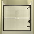 thumbnail image 2 of Arizona Shower Door LTER6057CHCLT 57.38 x 60 in. Leser Lite Euro Tub Enclosure Shower Door - Chrome, 2 of 6