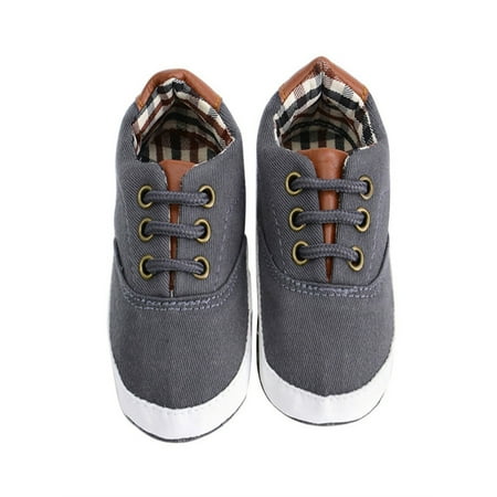 

Newborn Toddler Baby Girls Boys Soft Sole Sneaker Cute Anti-slip First Walkers Solid Color Shoes 0-24 Months
