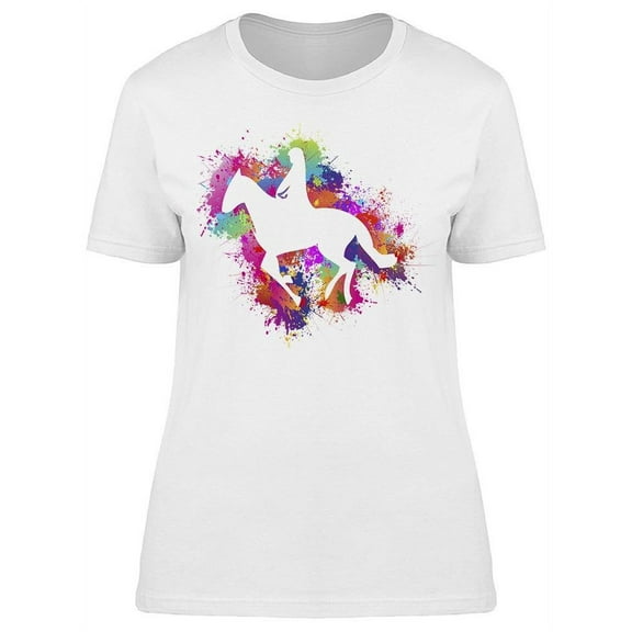 Horseman. Silohuette T-Shirt Women -Image by Shutterstock, Female Large