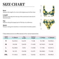 thumbnail image 4 of Kdxio Lemon Print Women's 2 Piece High Waisted Wrap Spaghetti Strap Summer Swimsuit Bikini Set-Small, 4 of 7