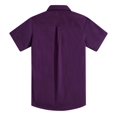 thumbnail image 4 of Spring&Gege Chemises Habillées à Manches Courtes pour Garçons Uniforme Formel Tissé Uni, Violet, 11-12 Ans, 4 of 4