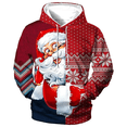 thumbnail image 4 of Sudadera con capucha navideña de Año Nuevo con estampado 3D de Papá Noel para hombre, sudadera con capucha de moda urbana para fiesta, ropa navideña de gran tamaño, 4 of 5