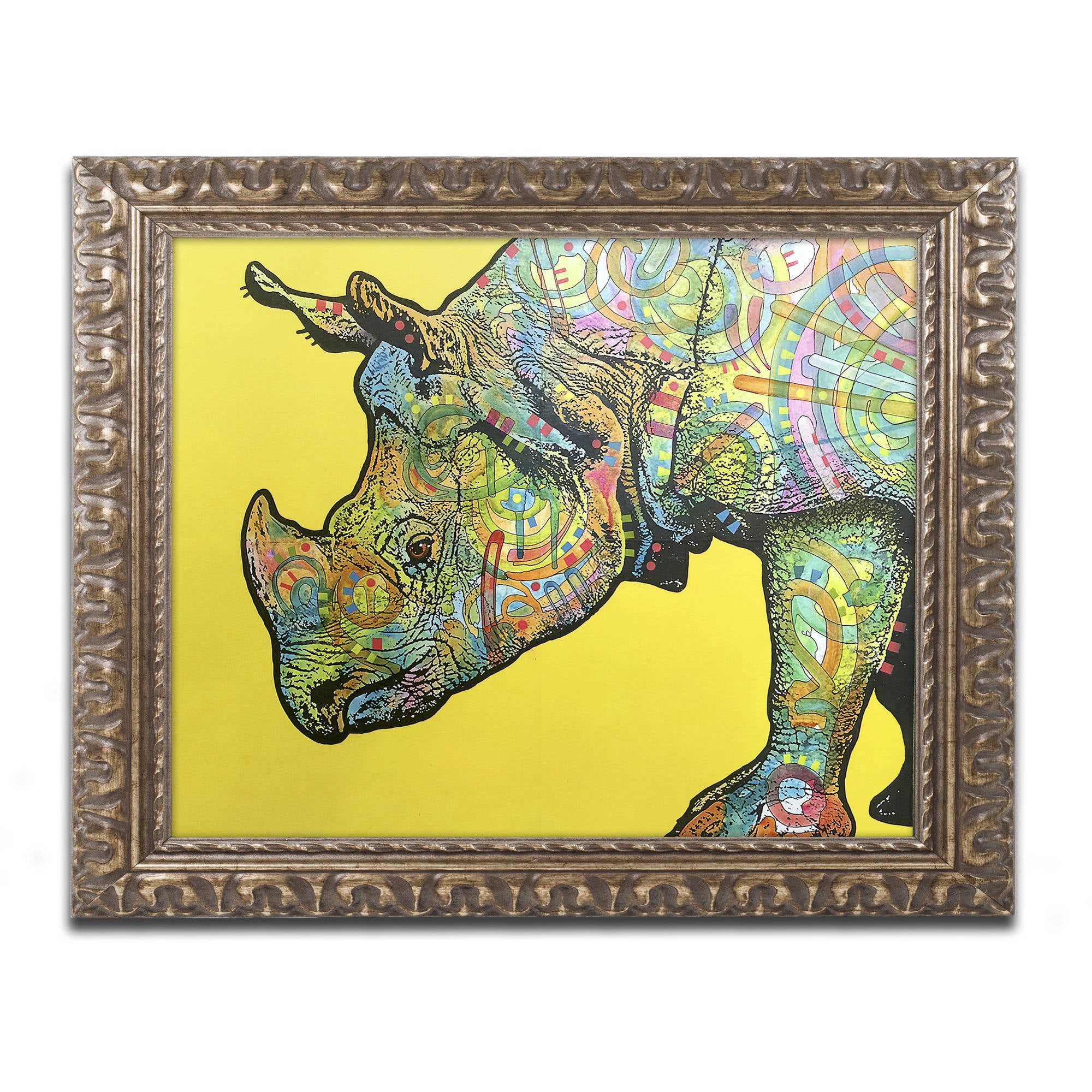 Trademark Fine Art 'Java' Canvas Art by Dean Russo, Gold ...