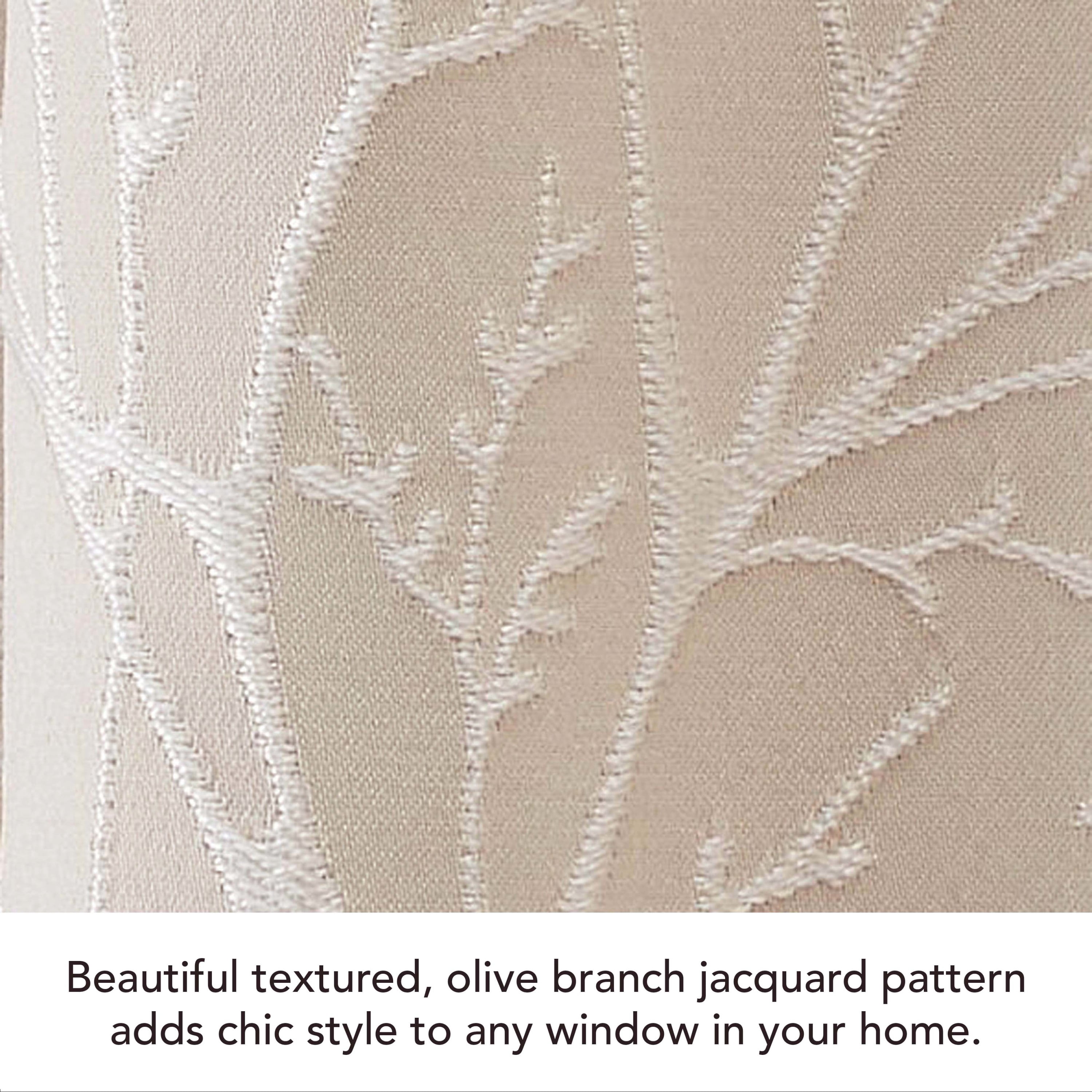Collins Blackout Window Curtain Panels with Tiebacks, Back Tab, Champagne, 50" x 96"