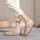thumbnail image 3 of Birkenstocks de cuero completo Baotou para mujer, parte inferior de corcho, aumento de altura interior, medias zapatillas, zapatillas completas, 3 of 4