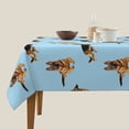 thumbnail image 3 of Wukai German Shepherd Dog Waterproof Tablecloth for Kitchen Dining, Fits Square Tables for 2-4 Seats -54"x54", 3 of 7