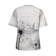 thumbnail image 5 of Gaecuw Womens Summer Tops Tops Blouses Short Sleeve T Shirts Regular Fit Pullover Tees T-Shirts Dandelion Print Tops Crew Neck Blouses Casual T Shirts Durable Soft Lightweight Breathable Tees Tops, 5 of 6