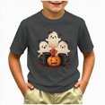 thumbnail image 2 of xaweyi Halloween T Shirt for Kids Girls Cute Ghost with Bow Graphic Short Sleeve Crew Neck,Sizes 10-11 Years, 2 of 5