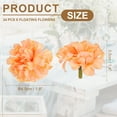 thumbnail image 2 of Uxcell 24Pcs Floating Flowers for Centerpieces, Orange Hydrangea Silk Faux Flower Heads for Floating Candles Vases Filler Party Home Table Wedding Centerpieces Decoration, 2 of 6