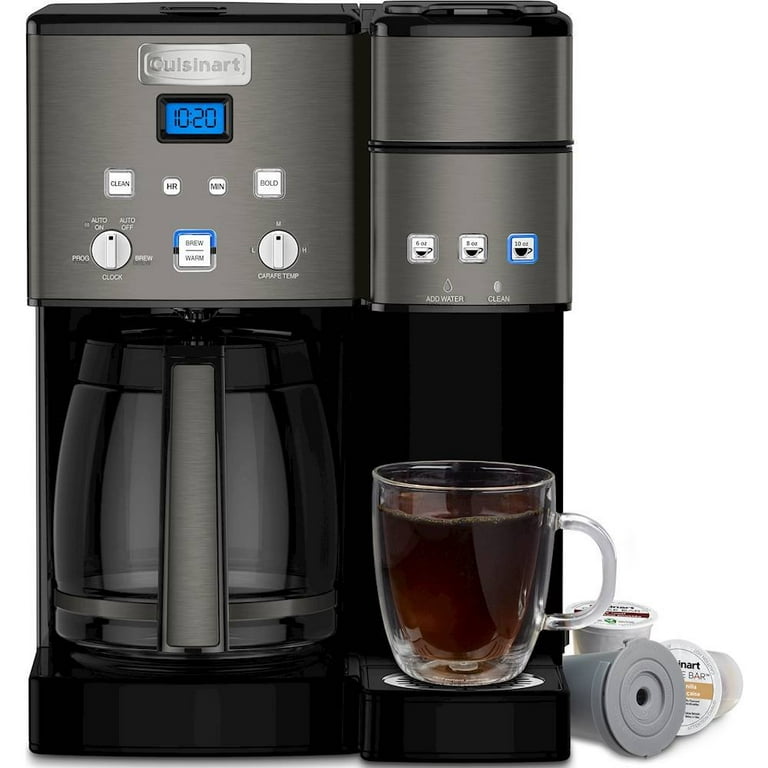 Cuisinart Coffee Center 12-Cup White and Stainless Coffee Maker and Single-Serve  Brewer SS-15WP1 - The Home Depot