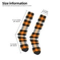 thumbnail image 2 of Balery Orange Plaid Calcetines novedosos Calcetines deportivos Calcetines hasta la rodilla Calcetines de algodón Calcetines originales y geniales, 2 of 6