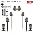 thumbnail image 5 of Pic Solar Insect Killer Torch with LED Flame Effect, Black Torch, 2 Pack, 5 of 13