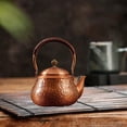 thumbnail image 3 of Tetera de latón Gloria Tetera de Kungfu Tetera tradicional china 1,2 L Hervidor de agua caliente Ropa de té para Casa de té Senderismo Camping Casa al Forma de pera, 3 of 9