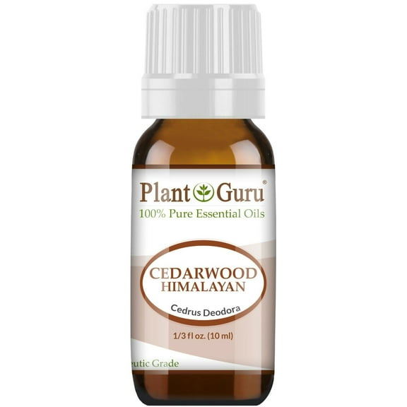 Cedarwood (Himalayan) Essential Oil 10 ml. 100% Pure Natural Undiluted Therapeutic Grade For Skin, Body and Hair Growth. Great For Aromatherapy Diffuser And DIY Soap Making