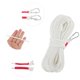 thumbnail image 3 of Ofertas Únicas 1 Pc Cuerda Trenzada para Ropa Exterior Doble Gancho Cuerda de Nylon Trenzada 20m Blanca, 3 of 5