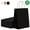 Black, variant on Tripumer 20 Pcs Gift Bags with Handles Kraft Paper Gift Bags 8 x 4.3 x 10.7 inch for Party Favors Grocery Brown