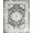 Ivory Gray, Pattern 17, variant on Design&I 8'x10' Washable Area Rug Beige Vintage Distressed Latticework Scroll Frame Border Boho for Dining Room, Large Office, Lounge, Snag-Free