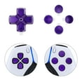 thumbnail image 4 of eXtremeRate Replacement Three-Tone PurPle & Clear with D-pad Face Buttons for PS5 BDM 010/020/030/040, 4 of 10