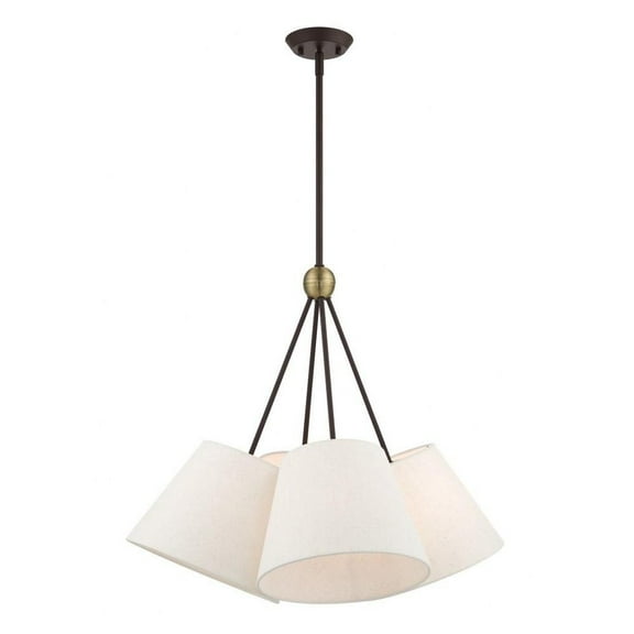 Transitional Four Light Chandelier-Bronze/Antique Brass Finish Bailey Street Home 218-Bel-4188423