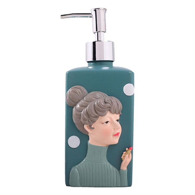 es de jabón de manos , botella de champú para loción, rellenable, , detergente de , botella vacía, botella con Azul brillante 480ml Gloria Dispensador de loción