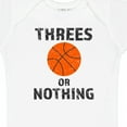 thumbnail image 4 of Inktastic Basketball Threes or Nothing Boys or Girls Baby Bodysuit, 4 of 5