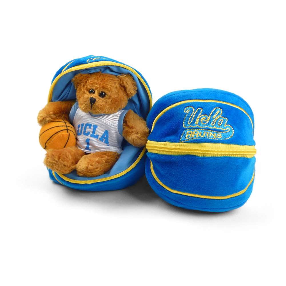 UCLA Burins Stuffed Bear in a Ball Basketball