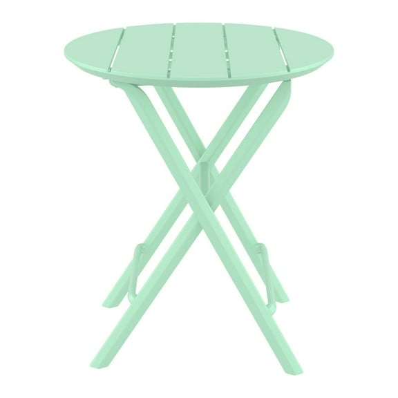 Compamia Helen Round Folding Bistro Table 24 inch Opaline