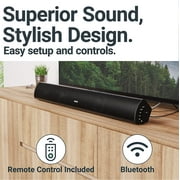 Majority Teton 120W 2.1 Channel Sound Bar with Built-in Subwoofer Powerful Home Theatre Sound | HDMI ARC, Bluetooth, Optical, RCA, USB & AUX Connectivity | Remote Control Included