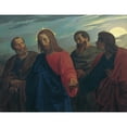 thumbnail image 3 of Joseph von Führich 18x15 Black Modern Framed Museum Art Print Titled - Christ's Farewell to His Disciples (Going to Gethsemane) (1839), 3 of 5