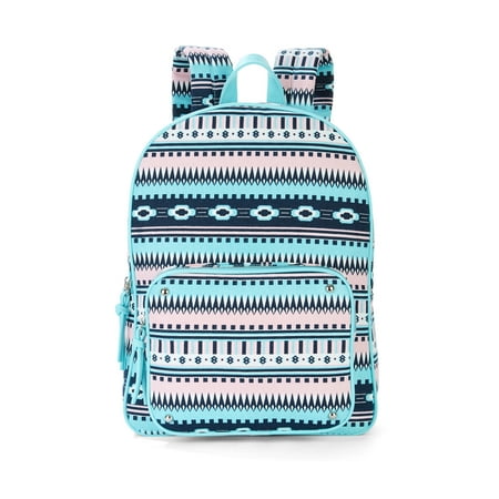 No Boundaries Mint Geo Print Backpack