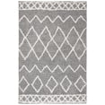 thumbnail image 2 of SAFAVIEH Equinox Erica Abstract Polyester Shag Area Rug, Grey/Cream, 5' x 8', 2 of 7